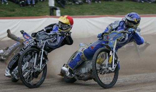 Lee Richardson som tragiskt omkom i en speedwayolycka 2012. Körde under måga år för Vetlanda och var alltid lika trevlig. Här i par med Peter Ljung säsongen 2008.